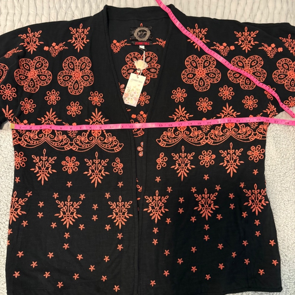 Johnny Was JULIANNA SHORT KIMONO L - Picture 6 of 7